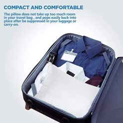 Goose Down Travel Pillow - Filled With 800 Fill Power European Goose Down, Egyptian 300 Thread Count 100% Cotton Cover For Plane Car & Home - Made In USA - 12"x16" 10 Goose Down Travel Pillow - Filled With 800 Fill Power European Goose Down, Egyptian 300 Thread Count 100% Cotton Cover For Plane Car & Home - Made In USA - 12"x16" -Amazon Shop 51qiutPzS3L