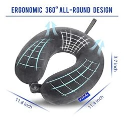 Travel Pillow Memory Foam For Airplanes - Neck Pillow For Traveling, Car, Home, Flight Pillow For Sleeping With Attachable Snap Strap Soft Washable Cover, Provide Head Neck Support Rest, Dark Gray 17 Travel Pillow Memory Foam For Airplanes - Neck Pillow For Traveling, Car, Home, Flight Pillow For Sleeping With Attachable Snap Strap Soft Washable Cover, Provide Head Neck Support Rest, Dark Gray -Amazon Shop 51qs5NyiIxL