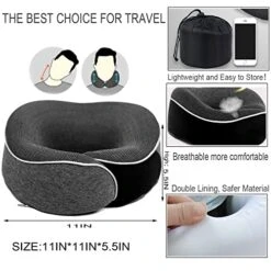 HAPPYBAG Travel Pillow For Neck,Memory Foam Head Chin Support Pillow,Portable Removable And Machine Washable,for Airplane Car Home Use Sleeping Rest Headrest (IE-shenhui) 14 HAPPYBAG Travel Pillow For Neck,Memory Foam Head Chin Support Pillow,Portable Removable And Machine Washable,for Airplane Car Home Use Sleeping Rest Headrest (IE-shenhui) -Amazon Shop 51t59D7OECL