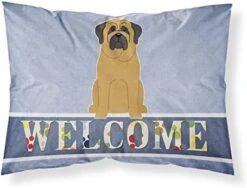 BB5620PILLOWCASE Border Terrier Welcome Fabric Standard Pillowcase, Lightweight Super Soft Easy Care Decorative Artwork Pillowcase, Standard, -Amazon Shop 51tfW5X1J0L. AC