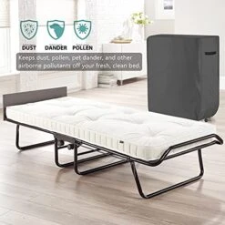 Folding Bed Storage Cover Grey - 39 "L X 15 "W X 44.8 "H Thick Fabric, Water And Dust Resistant Protective Rollaway Bed Cover -Amazon Shop 51tp73SJXvL