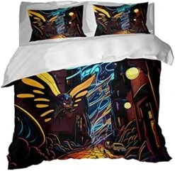 GRANKER 3 Piece Bed Set White Wolf In The Light For All Season, Men/Women Bedroom Hotel Dormitory Guest Room53x79in/135cmX200cm -Amazon Shop 51uSAYcRiLL. AC