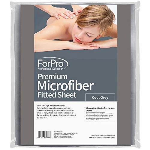 ForPro Professional Collection Premium Microfiber Fitted Sheet, Ultra-Light, Stain And Wrinkle-Resistant For Massage Tables, White, 36w X 77l X 7h 5 ForPro Professional Collection Premium Microfiber Fitted Sheet, Ultra-Light, Stain And Wrinkle-Resistant For Massage Tables, White, 36w X 77l X 7h - Image 5