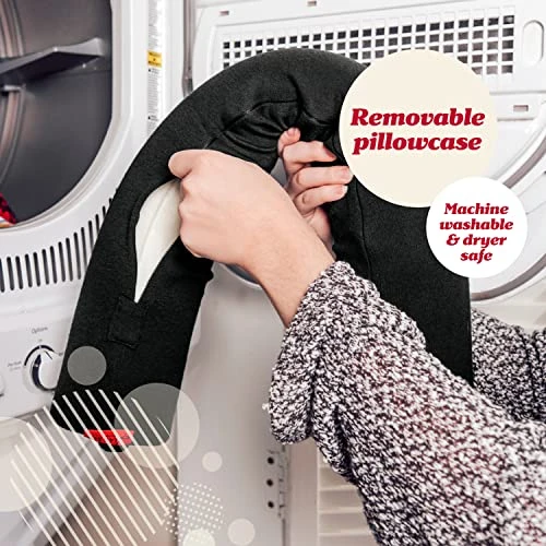 Lusso Gear Twist Memory Foam Travel Pillow -Neck, Lumbar & Leg Support - Adjustable Pillow For Plane, Car, Home - Machine Washable/Dryer Safe Cover - Attaches To Luggage - Ear Plugs, Eye Mask (Gray) 4 Lusso Gear Twist Memory Foam Travel Pillow -Neck, Lumbar & Leg Support - Adjustable Pillow For Plane, Car, Home - Machine Washable/Dryer Safe Cover - Attaches To Luggage - Ear Plugs, Eye Mask (Gray) - Image 4