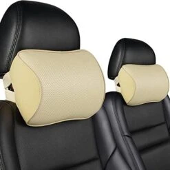 Aukee Car Headrest Pillow With Genuine Leather Cover Memory Foam Neck Cushion For Driving Home Office Black (Pack Of 2) 20 Aukee Car Headrest Pillow With Genuine Leather Cover Memory Foam Neck Cushion For Driving Home Office Black (Pack Of 2) -Amazon Shop 51vSROkLfKL. AC