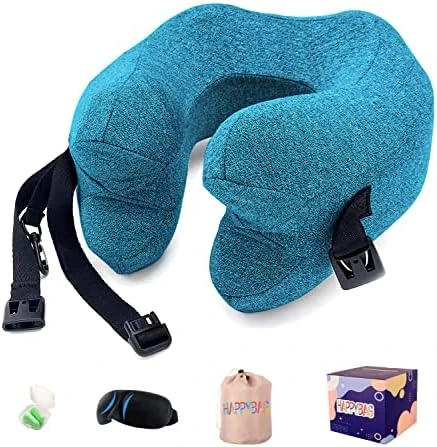 HAPPYBAG Travel Pillow For Neck,Memory Foam Head Chin Support Pillow,Portable Removable And Machine Washable,for Airplane Car Home Use Sleeping Rest Headrest (IE-shenhui) 8 HAPPYBAG Travel Pillow For Neck,Memory Foam Head Chin Support Pillow,Portable Removable And Machine Washable,for Airplane Car Home Use Sleeping Rest Headrest (IE-shenhui) - Image 8