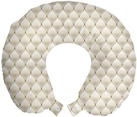 Lunarable Yellow Ombre Travel Pillow Neck Rest, Leopard Skin Spots Fur Inspired Color Transitioning Ornamental Illustration, Memory Foam Traveling Accessory For Airplane And Car, 12", Beige Caramel 13 Lunarable Yellow Ombre Travel Pillow Neck Rest, Leopard Skin Spots Fur Inspired Color Transitioning Ornamental Illustration, Memory Foam Traveling Accessory For Airplane And Car, 12", Beige Caramel - Image 13