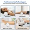 Cervical Neck Roll Pillow- Cylinder Round Cushion Bolster Support For Sleeping, Memory Foam Bolster Ergonomically Designed Ideal For Head, Neck, Spine, Lumbar Traction
