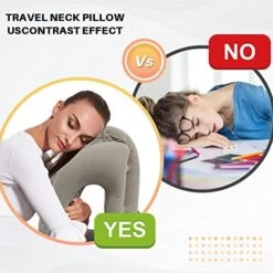 Fromeet Inflatable Travel Pillow, Neck Pillow For Sleeping To Support Head, Neck And Chin, Portable Inflatable Neck Pillow For Airplanes/Trains/Cars/Office Napping With Eye Mask, Earplugs (Gray) 9 Fromeet Inflatable Travel Pillow, Neck Pillow For Sleeping To Support Head, Neck And Chin, Portable Inflatable Neck Pillow For Airplanes/Trains/Cars/Office Napping With Eye Mask, Earplugs (Gray) -Amazon Shop 51xSagn6KVL