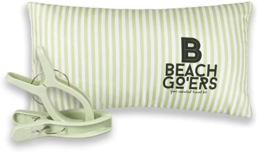 Beach Go’ers Beach Chair Pillow Headrest - Waterproof Beach Pillow And Color Matching Beach Towel Clips For Beach Chair (Standard, Pastle Blue) 10 Beach Go’ers Beach Chair Pillow Headrest - Waterproof Beach Pillow And Color Matching Beach Towel Clips For Beach Chair (Standard, Pastle Blue) - Image 10