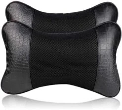 YIHO Car Neck Support Pillow Leather Head-Rest Cushion To Relief Cervical Shoulder Pain Issues For Universal Driver & Passenger Seat In Travel Or Office Chair (Black-2 Pack) 14 YIHO Car Neck Support Pillow Leather Head-Rest Cushion To Relief Cervical Shoulder Pain Issues For Universal Driver & Passenger Seat In Travel Or Office Chair (Black-2 Pack) -Amazon Shop 51yknMhHmdL. AC
