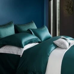 WXBDD Four-Piece Cotton Long Staple Cotton Buried Rope Craft Home Textile Bedding Kit (Color : E, Size : 220 * 240cm)