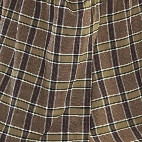 Wyatt Bedding Accessory, King Skirt 78x80x16, Plaid Tan 2 Wyatt Bedding Accessory, King Skirt 78x80x16, Plaid Tan - Image 2
