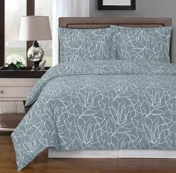 Gray And White Brooksfield 6-Piece Twin Bed-in-a-Bag 100% Cotton 300 Thread Count -Amazon Shop 618VLcUnS L. AC