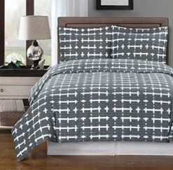 Gray And White Brooksfield 6-Piece Twin Bed-in-a-Bag 100% Cotton 300 Thread Count -Amazon Shop 61Eaz9isaL. AC