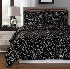 Gray And White Brooksfield 6-Piece Twin Bed-in-a-Bag 100% Cotton 300 Thread Count -Amazon Shop 61PbYNIrQYL. AC