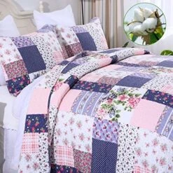 Bed Pillow Cases, Bed Decorative Pillow Covers Cotton Quilted Pillow Covers (18x18 Pillow Covers) -Amazon Shop 61Tv8523AbL. AC