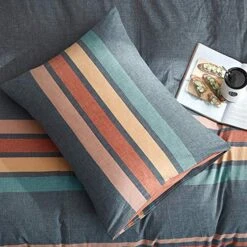 3 Pieces Luxury Duvet Cover Set, Premium Washed Cotton Comforter Cover, Rainbow Gray Duvet Cover With Zipper & Two Pillowcases, Ultra Soft N Breathable For All Season (Queen, 90x90 Inches) -Amazon Shop 61U7WjQptCL