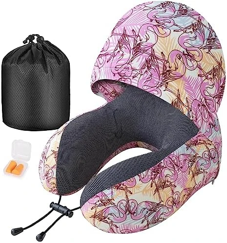 Cirorld Memory Foam Pillow For Travel With Hood, Adult Airplane Portable Pillow For Head Rest Neck Support, Office Cars Trains Long Flights Sleeping (Deep Grey) 10 Cirorld Memory Foam Pillow For Travel With Hood, Adult Airplane Portable Pillow For Head Rest Neck Support, Office Cars Trains Long Flights Sleeping (Deep Grey) - Image 10